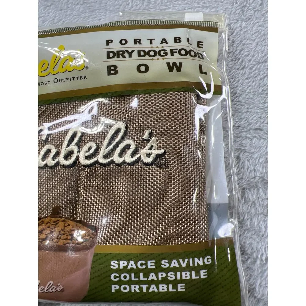 Cabela’s Portable Dog Food Bowl Collapsible Travel Camping Hiking Outdoors